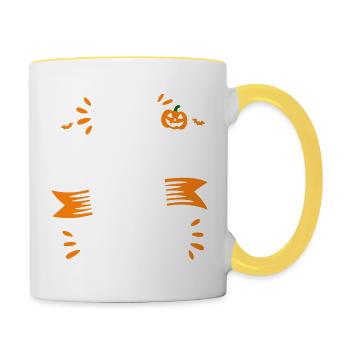 I'm coming for you - Mug contrasté - blanc/jaune - Droite