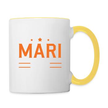 Meilleur mari du monde - Mug contrasté - blanc/jaune - Droite