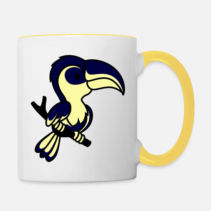 parrot - Contrasting Mug - white/yellow