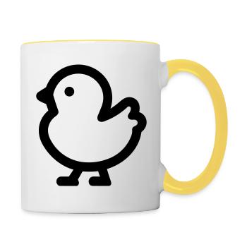 chick - Contrasting Mug - white/yellow - Right