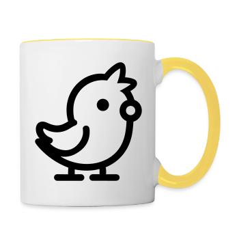 chick - Contrasting Mug - white/yellow - Right