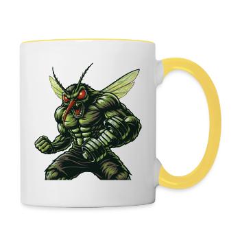 Bodybuilders / Power monsters - Contrasting Mug - white/yellow - Right