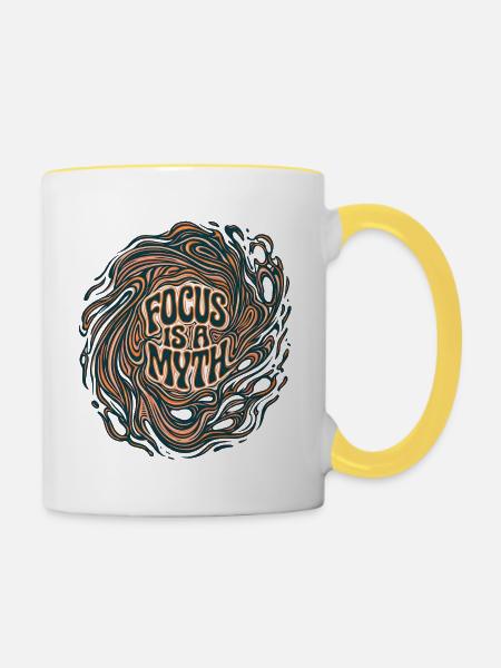 Myth Focus Optics - Tasse zweifarbig - Weiß/Gelb