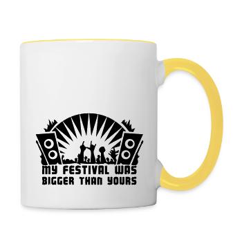 Festival - Music / Rock / Classical - Contrasting Mug - white/yellow - Right