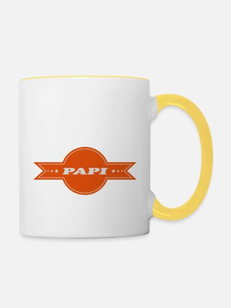 PAPI 111 - Tasse zweifarbig - Weiß/Gelb