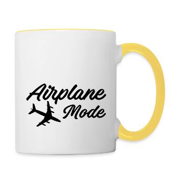Airplane Mode - Contrasting Mug - white/yellow - Right