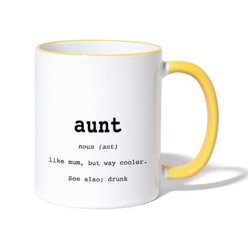 aunt - Tvåfärgad mugg