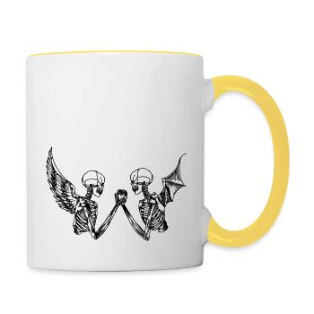 Skeletons - Contrasting Mug - white/yellow - Right