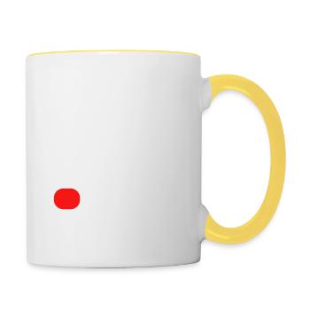 Maman - Loading - Mug contrasté - blanc/jaune - Droite