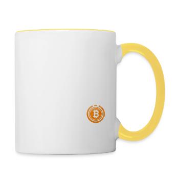 Bitcoin - Contrasting Mug - white/yellow - Right