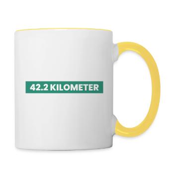 Fußball Soccer - Contrasting Mug - white/yellow - Right