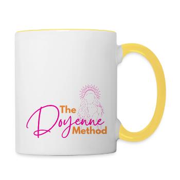 The Doyenne Method - Contrasting Mug - white/yellow - Right