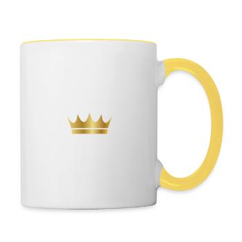 Vegan Princess - Contrasting Mug - white/yellow - Right