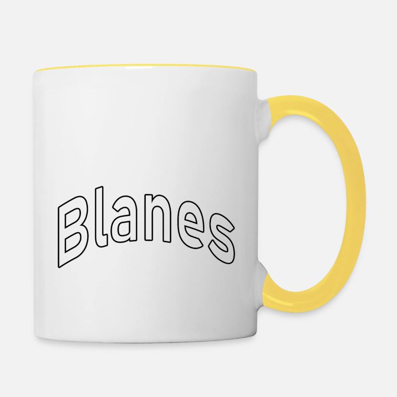 Blanes - Contrasting Mug - white/yellow