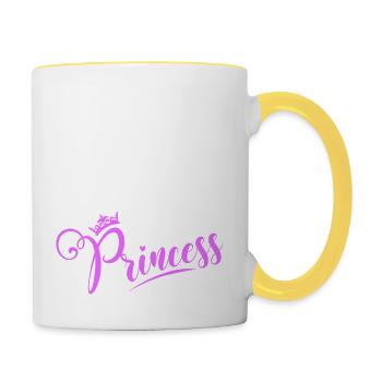 Hydravion Princess Propeller Swamp Air Boat Hydropla - Mug contrasté - blanc/jaune - Droite