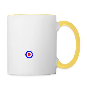 ÂME NORDIQUE MINIMALE - Mug contrasté - blanc/jaune - Droite