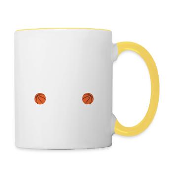 Basketball - Contrasting Mug - white/yellow - Right