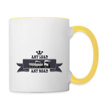 1263 1 ANY ROAD ANY LOAD - Contrasting Mug - white/yellow - Right
