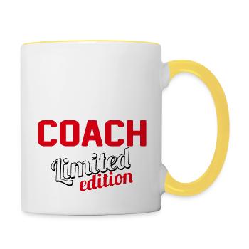 REISEBUS LIMITED EDITION 275GD015 - Tasse zweifarbig - Weiß/Gelb - Rechts