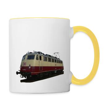 Locomotive DB113 - Contrasting Mug - white/yellow - Right