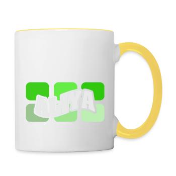 Aliya - Contrasting Mug - white/yellow - Right