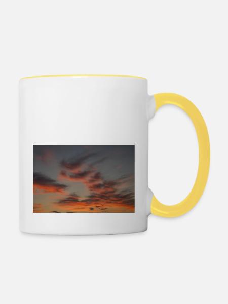 Feuerhimmel - Tasse zweifarbig - Weiß/Gelb