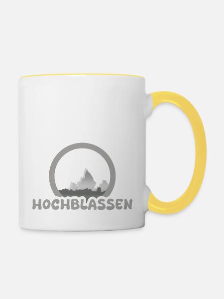 Trekking Hochblassen - Tasse zweifarbig - Weiß/Gelb