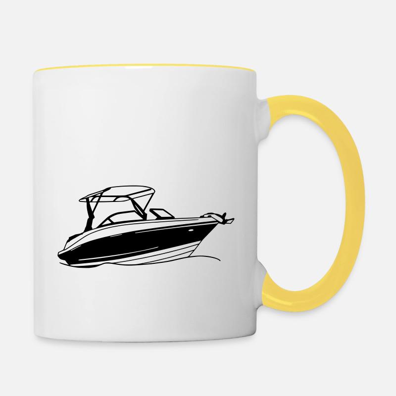Bayliner VR5 – For freedom on the water - Contrasting Mug - white/yellow