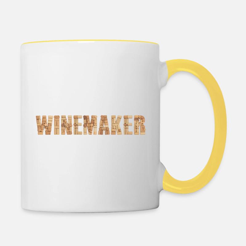 Winemaker - Contrasting Mug - white/yellow