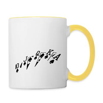one colour - Contrasting Mug - white/yellow - Right