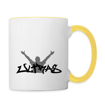 Ultras pos - Tasse zweifarbig - Weiß/Gelb - Rechts