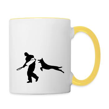 VPG - Tasse zweifarbig - Weiß/Gelb - Rechts