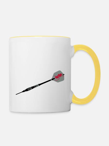 the Arrow - Tasse zweifarbig - Weiß/Gelb