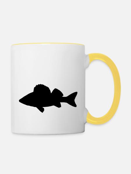 Perche - Tasse zweifarbig - Weiß/Gelb