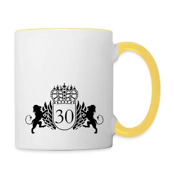30 - Contrasting Mug - white/yellow - Right