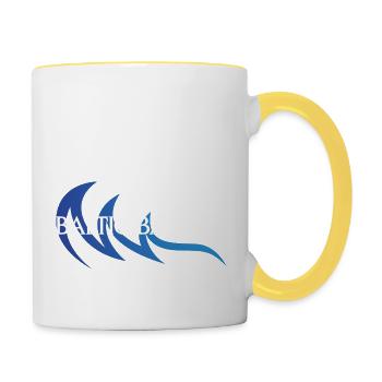 Baltic Ballers Design - Contrasting Mug - white/yellow - Right
