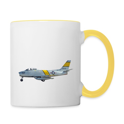 F-86 Sabre - Tasse zweifarbig