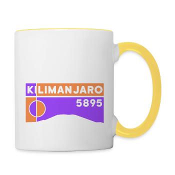 Kilimanjaro Trekking Kilimanjaro Hike - Contrasting Mug - white/yellow - Right