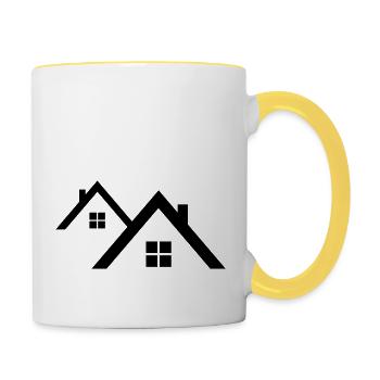 Roof - Contrasting Mug - white/yellow - Right