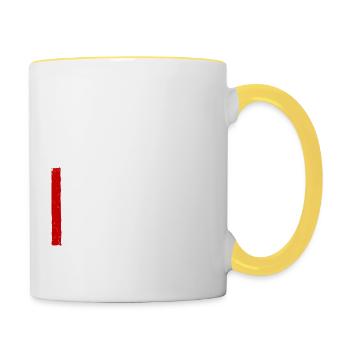 Support Your Local Strip Club Funny Joke Saying - Contrasting Mug - white/yellow - Right