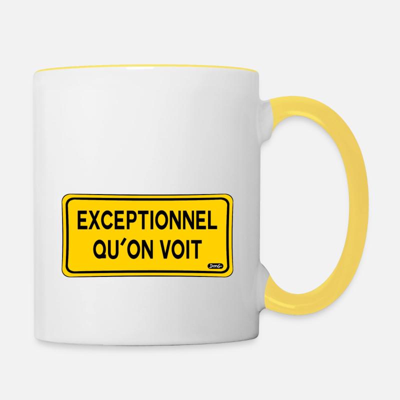 Exceptional that we see - Contrasting Mug - white/yellow