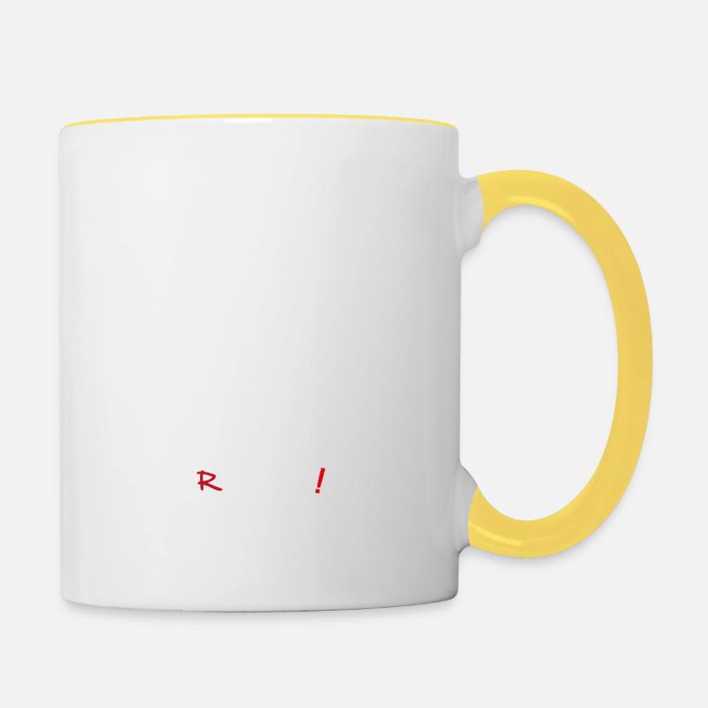 Revolution - Herren Evolution Fun Twist 27 - Tasse zweifarbig - Weiß/Gelb