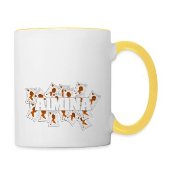 Vegas Almina - Contrasting Mug - white/yellow - Right