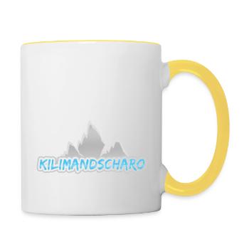 Mount Kilimanjaro - Contrasting Mug - white/yellow - Right