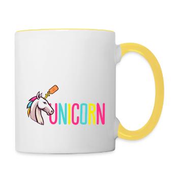 Super Magical Unicorn - Contrasting Mug - white/yellow - Right