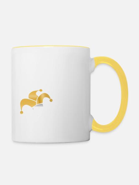 Carnival Mario - Tasse zweifarbig - Weiß/Gelb