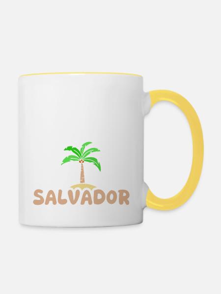 Salvador - Tasse zweifarbig - Weiß/Gelb