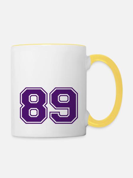 89 - Tasse zweifarbig - Weiß/Gelb