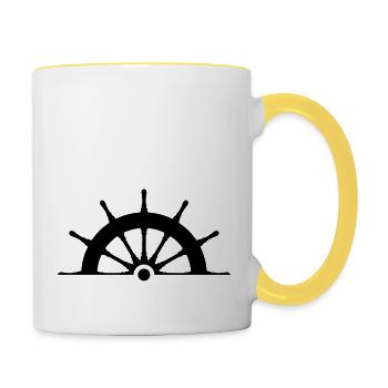 Steering wheel - Contrasting Mug - white/yellow - Right