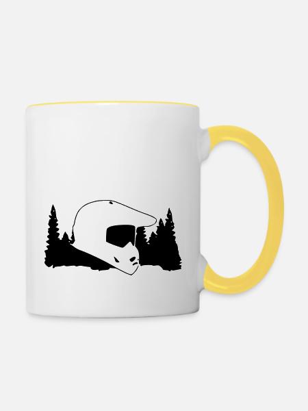 Offroad - Tasse zweifarbig - Weiß/Gelb
